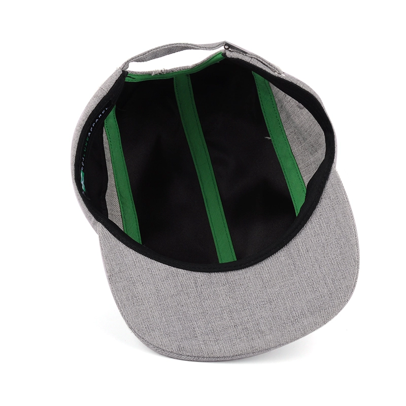 broderie unie gris 5 panneaux casquettes en gros