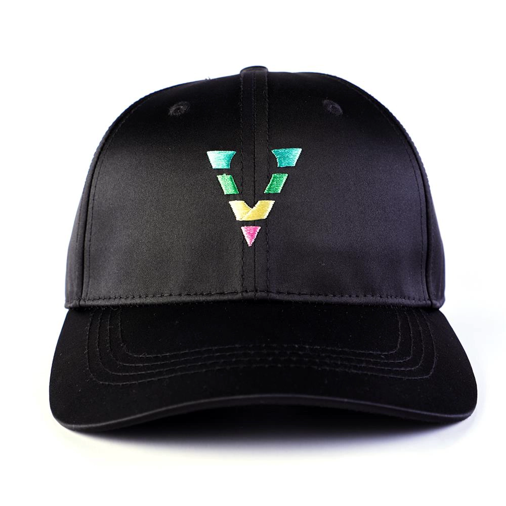 gorras de béisbol deportivas con logo negro bordado liso