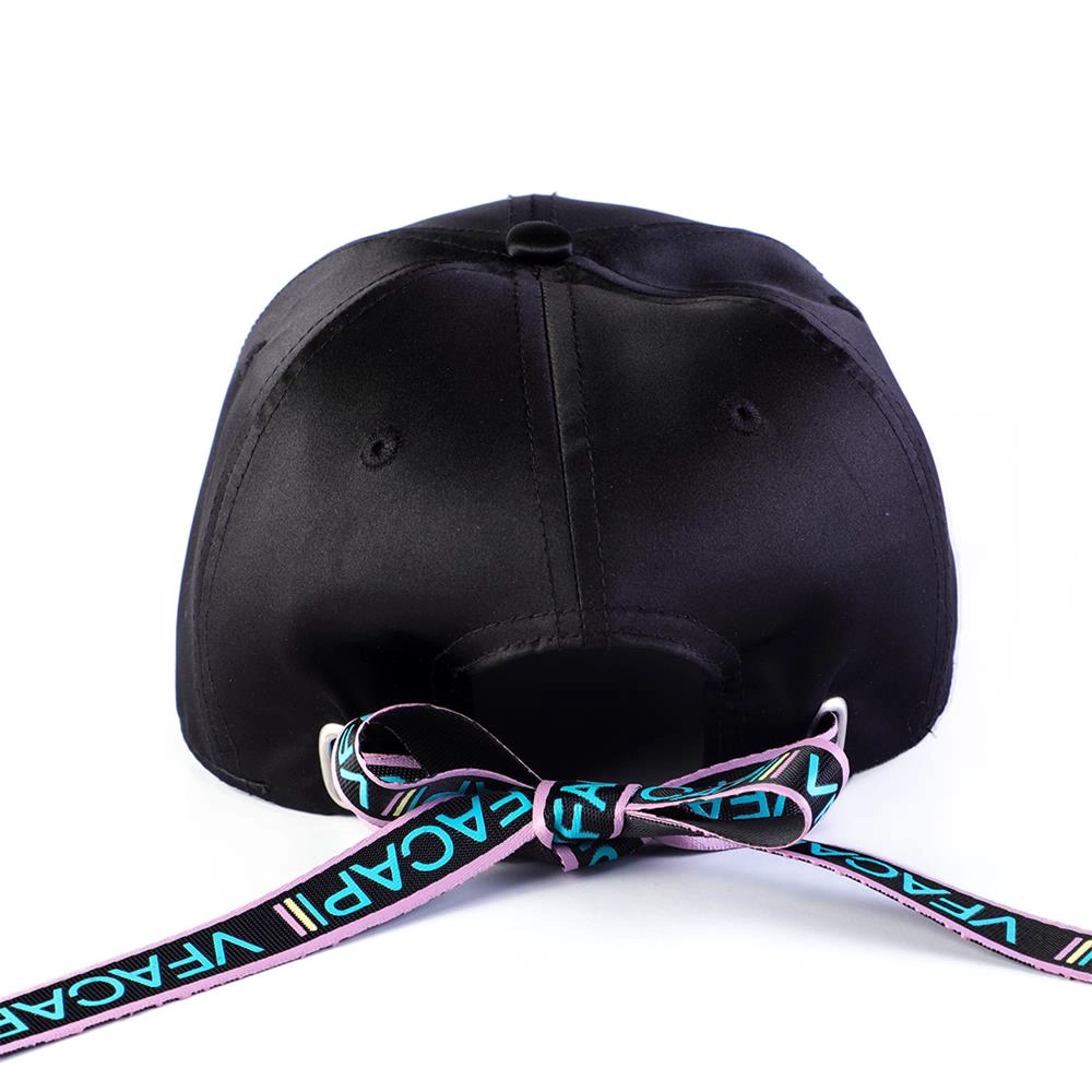 gorras de béisbol deportivas con logo negro bordado liso