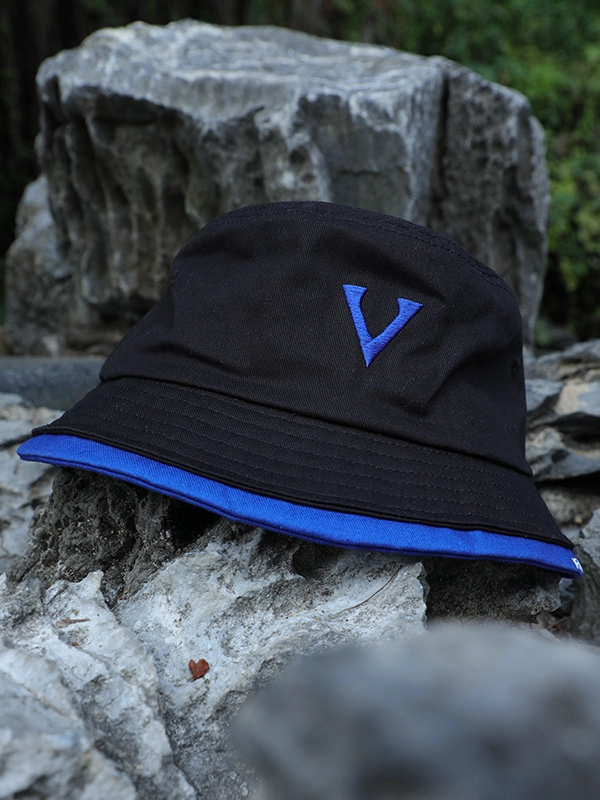 schlichte flache Stickerei VFA Bucket Hats Design-Logo