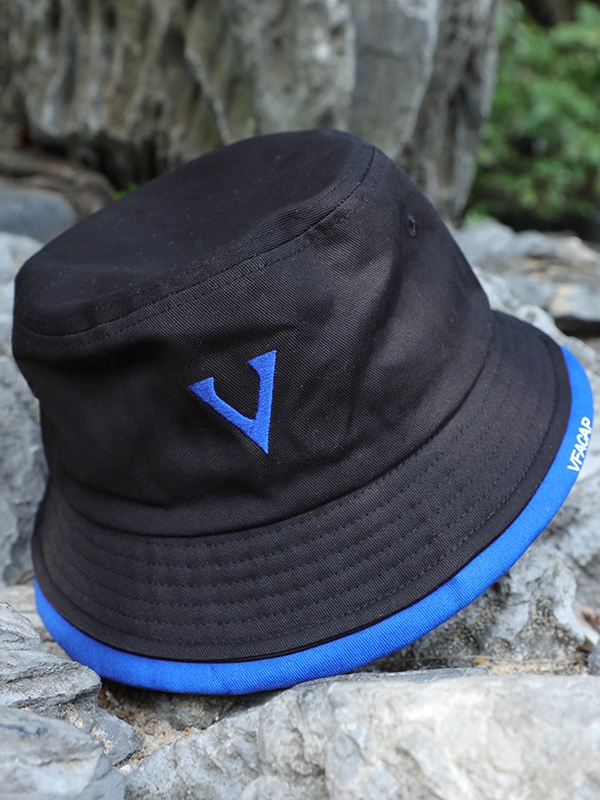 schlichte flache Stickerei VFA Bucket Hats Design-Logo