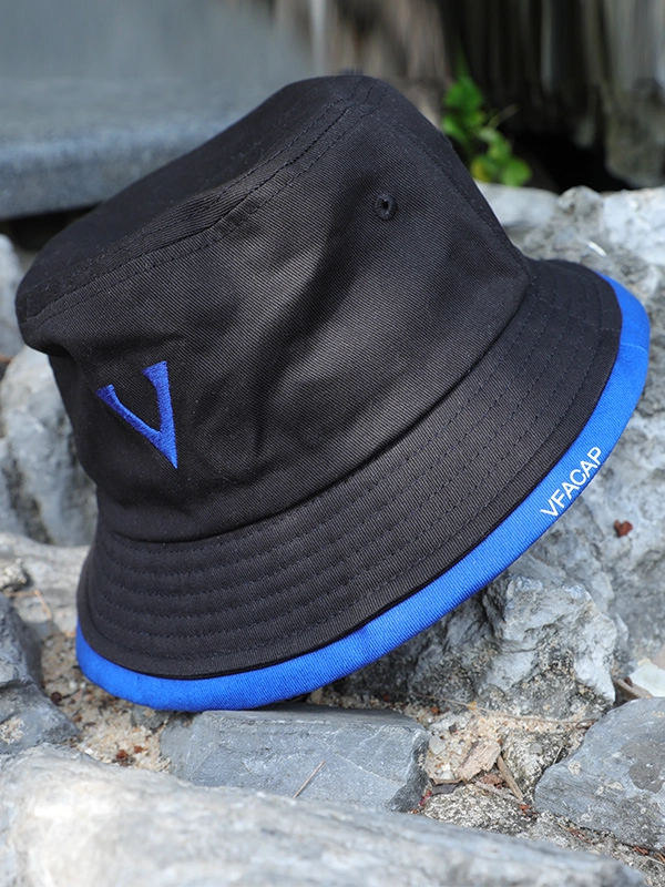 schlichte flache Stickerei VFA Bucket Hats Design-Logo