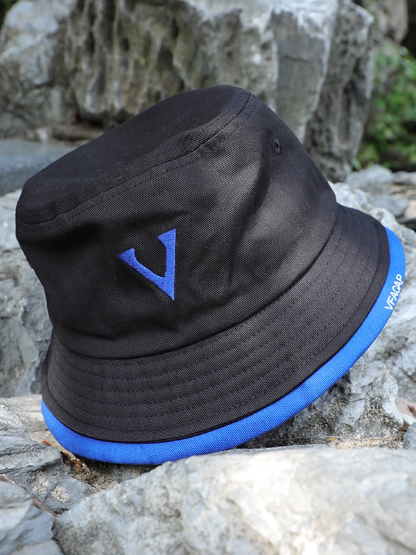 schlichte flache Stickerei VFA Bucket Hats Design-Logo