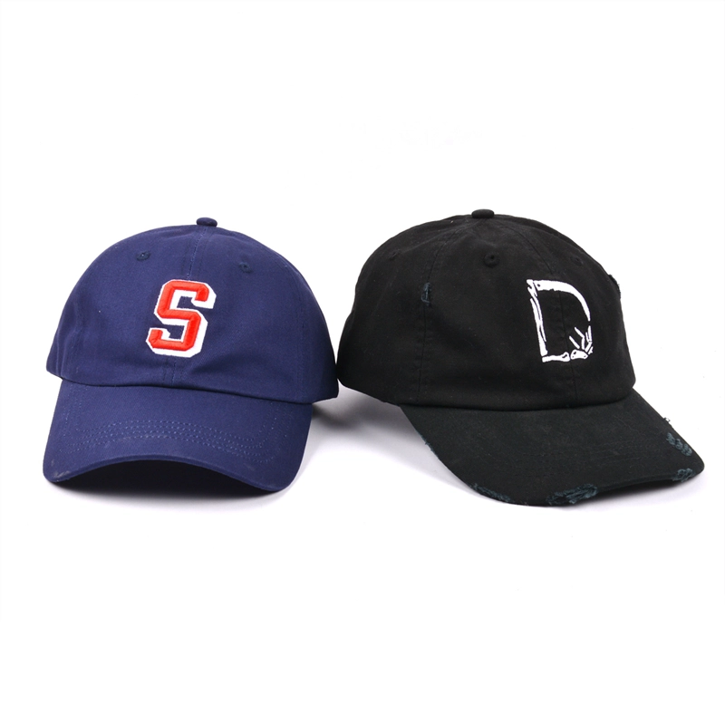 plain letters logo dad hat, China hat factory
