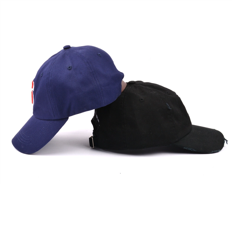 plain letters logo dad hat, China hat factory
