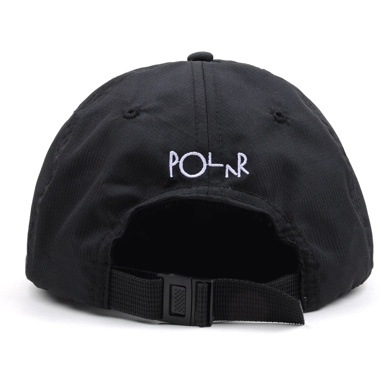 شعار عادي أسود غير منظم قبعة snapback