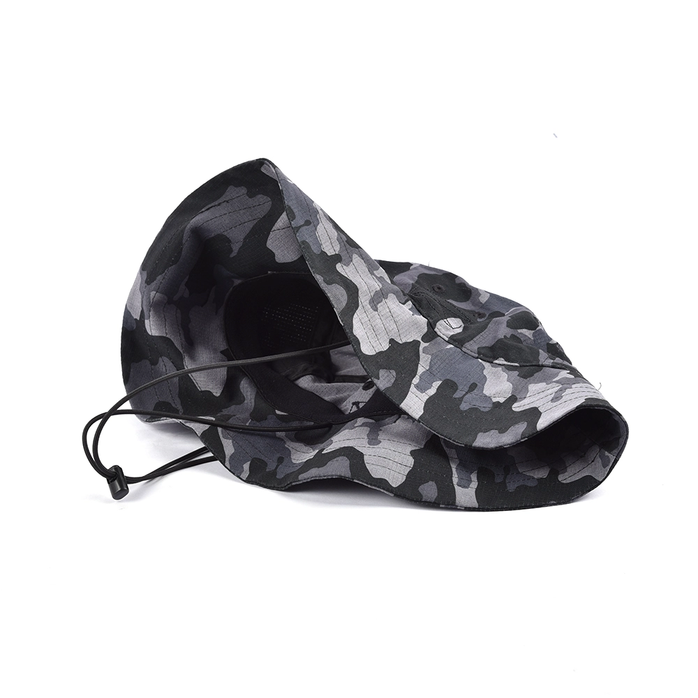 Plain Logo Camo Bucket Hats Großhandel