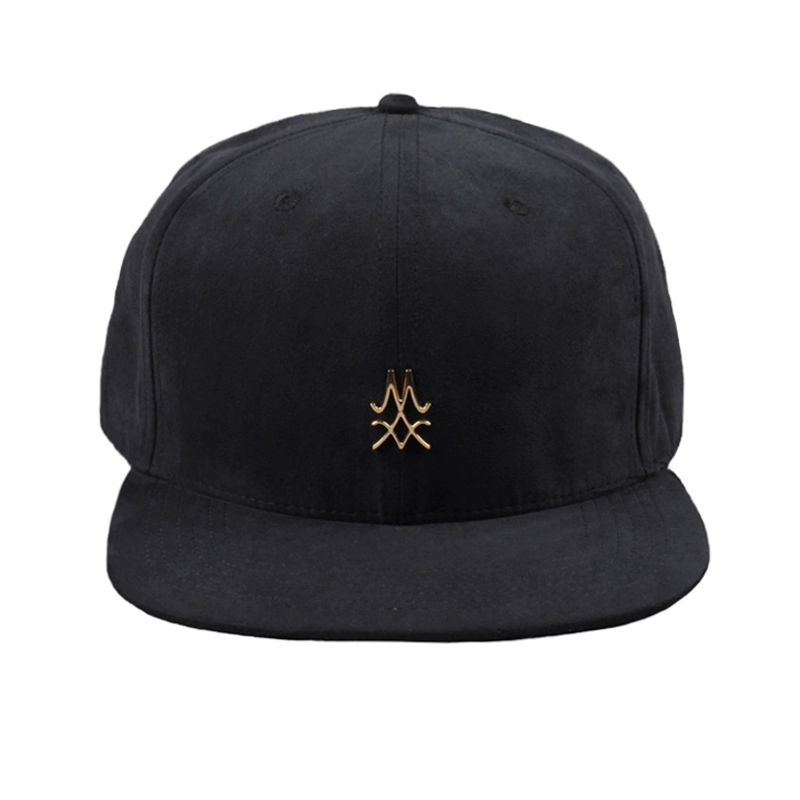 tapa de metal liso negro ante tapas snapback
