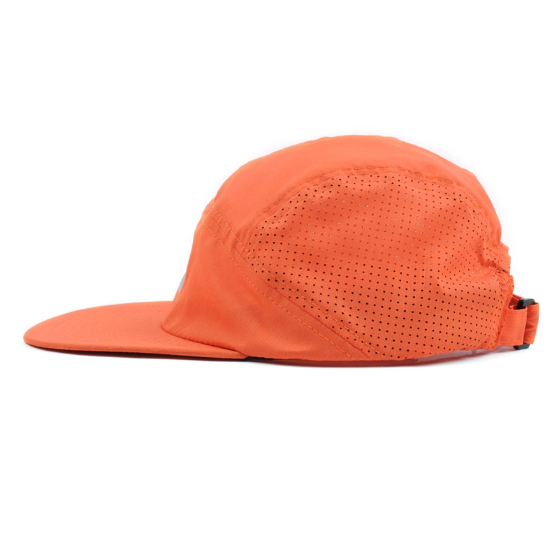 Einfaches Nylon 5 Panel Caps Design Logo