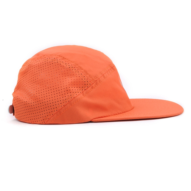 Einfaches Nylon 5 Panel Caps Design Logo