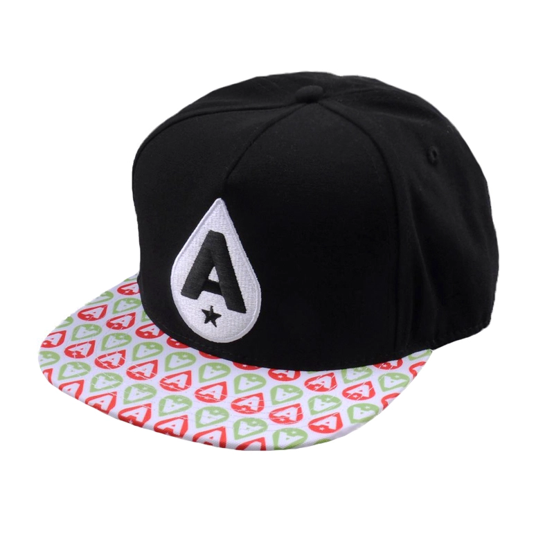 la porcellana all'ingrosso normale del cappuccio di snapback, le progettazioni 3d del ricamo per i cappelli