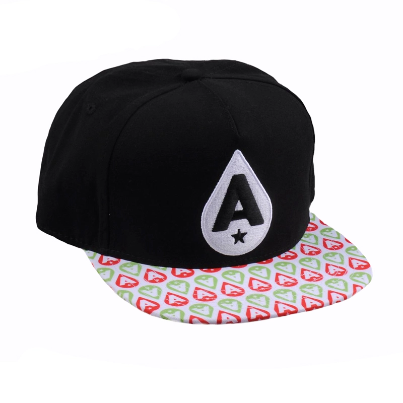 la porcellana all'ingrosso normale del cappuccio di snapback, le progettazioni 3d del ricamo per i cappelli