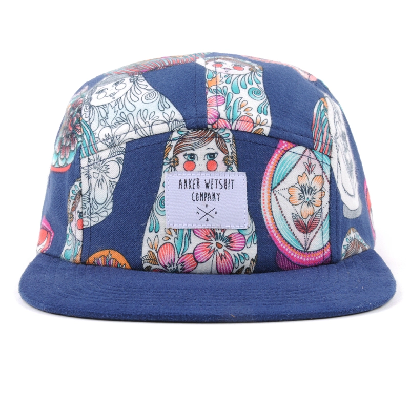 druck logo 5 panels flache kappen benutzerdefinierte