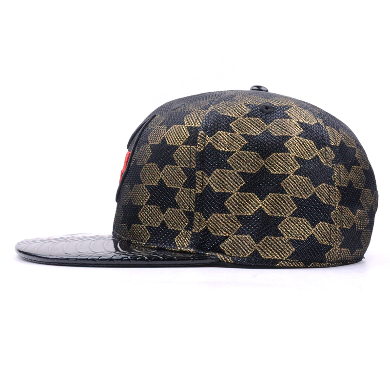 feutre broderie cuir plat bord snapback casquettes fournisseur chine