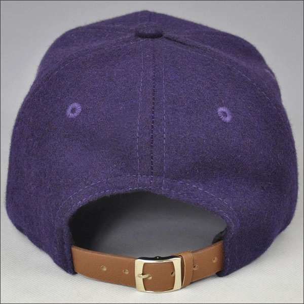 purple metal strap back baseball cap