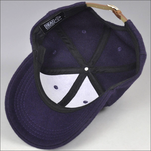 purple metal strap back baseball cap