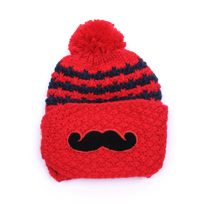 Bonnets chauds à pompons avec masque sur mesure