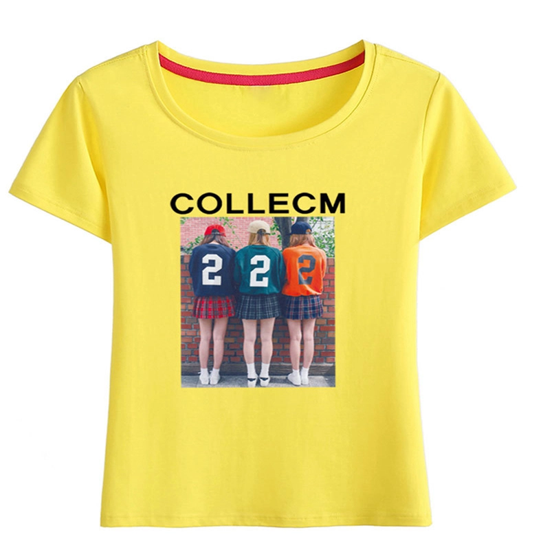T-shirt imprimé graphique mince d'été pour femmes d'été