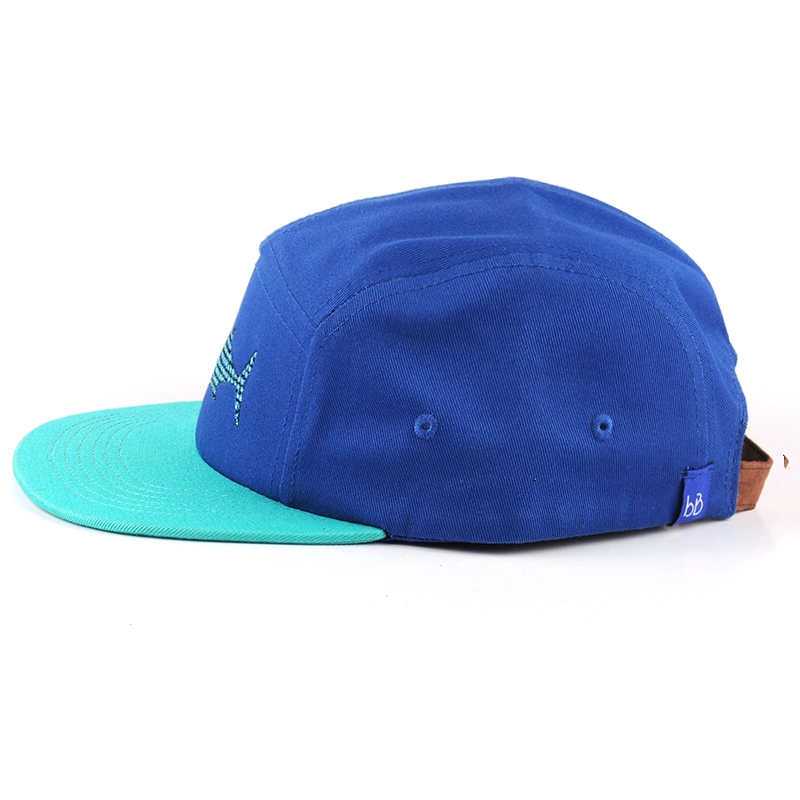 deux tons broderie 5 panneaux casquettes logo en gros