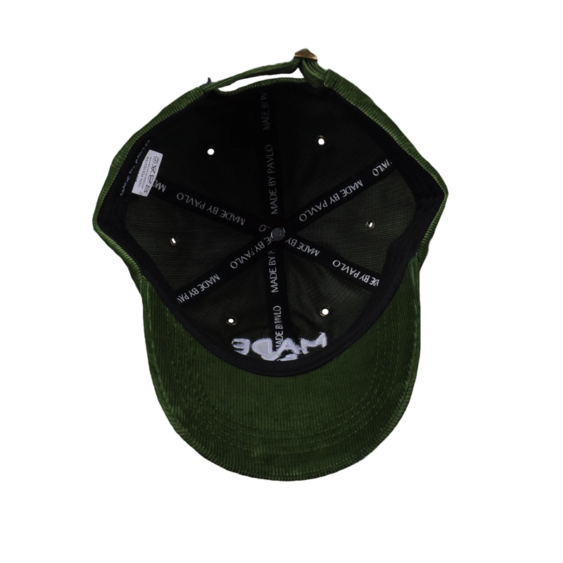 Belüften Sie 3D-Stickerei-Cord 6-Panel-Baseballkappe