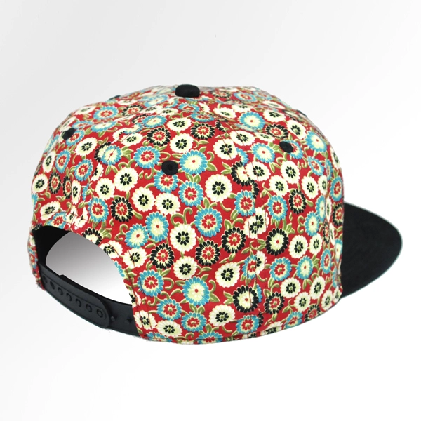 оптовая цветочный плоским законопроект Snapback шляпа
