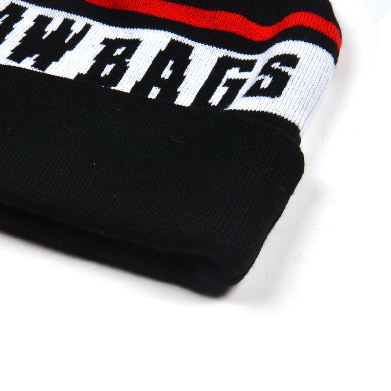 الشتاء pom beanie الكروشيه الجاكار نمط