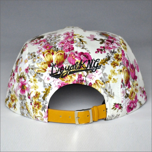 tessuta etichetta personalizzata 5-panel cap camp