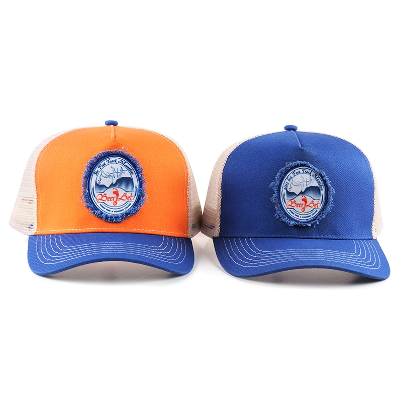 cappelli in maglia per cappelli da camionista sportivi da baseball con 5 pannelli in tessuto