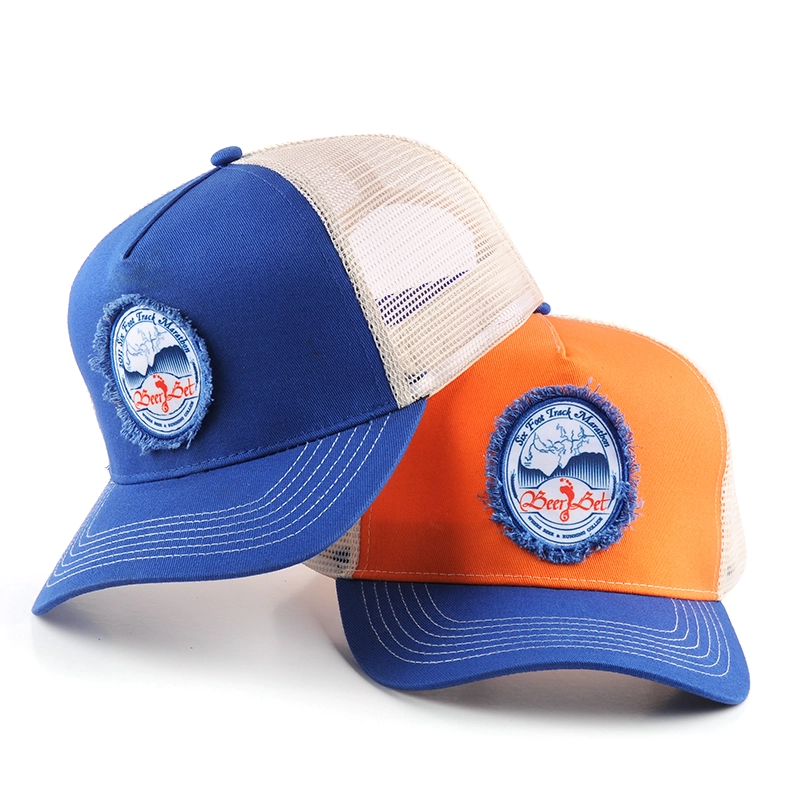 cappelli in maglia per cappelli da camionista sportivi da baseball con 5 pannelli in tessuto