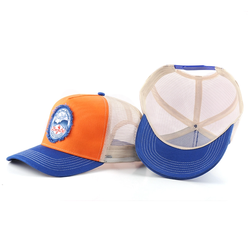 cappelli in maglia per cappelli da camionista sportivi da baseball con 5 pannelli in tessuto