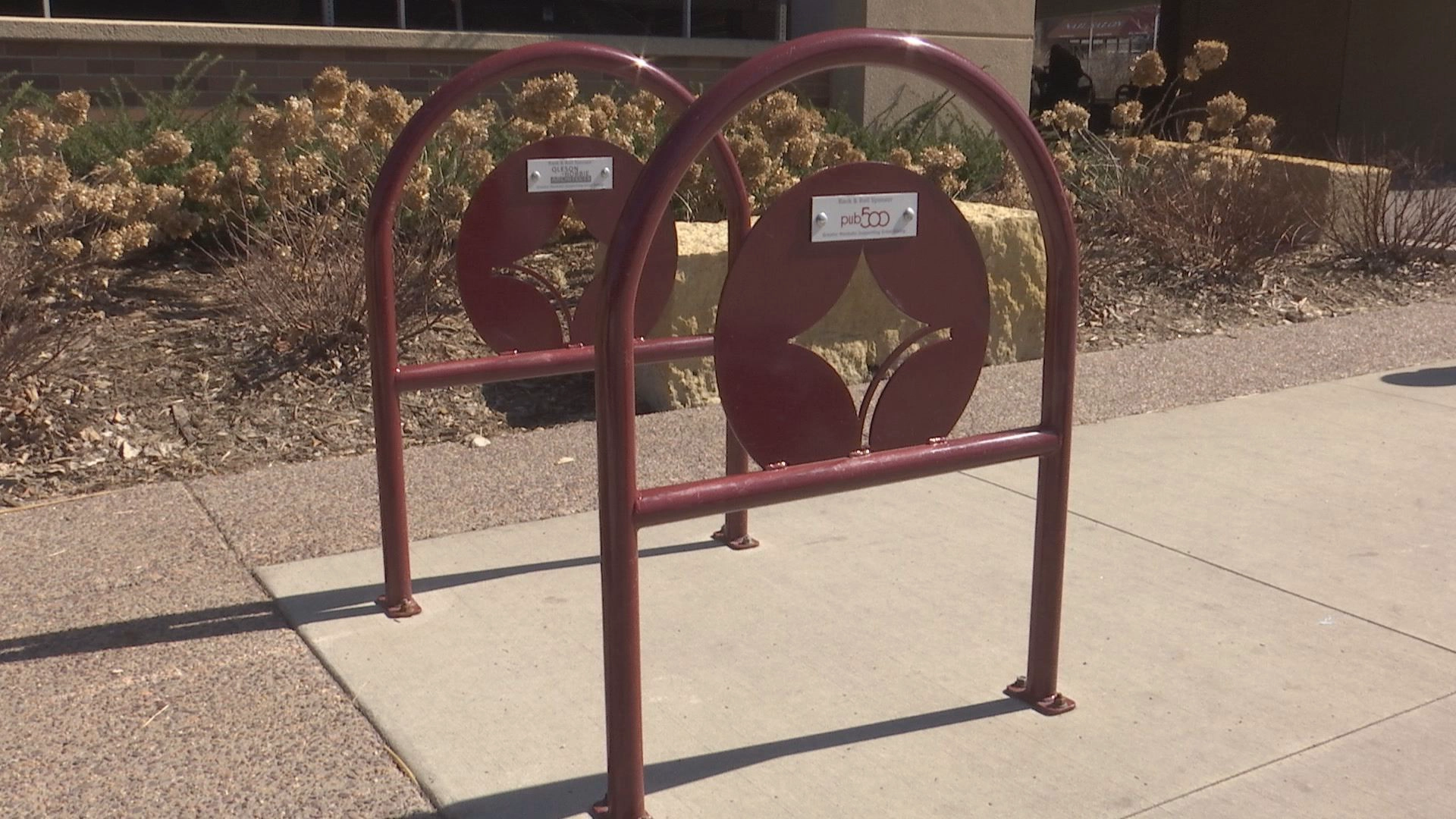 Outdoor bike rack