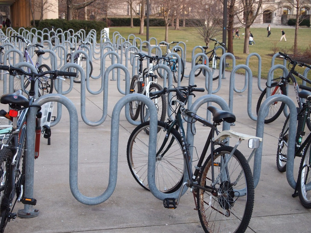 outdoor bike rack