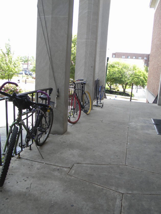 outdoor bike rack