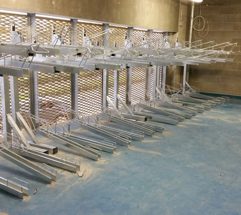 two tier bike rack