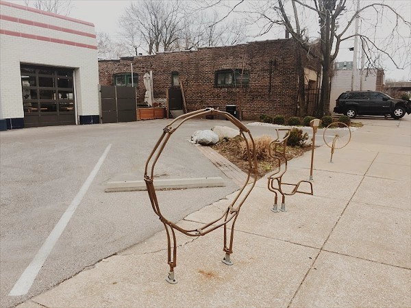 outdoor bike rack