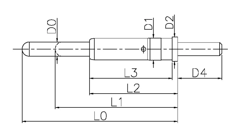Spring loaded plug-in type contact pogo pin