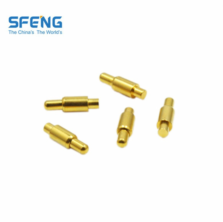 Spring loaded plug-in type contact pogo pin