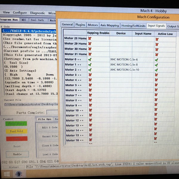 Mach4 cnc software setting