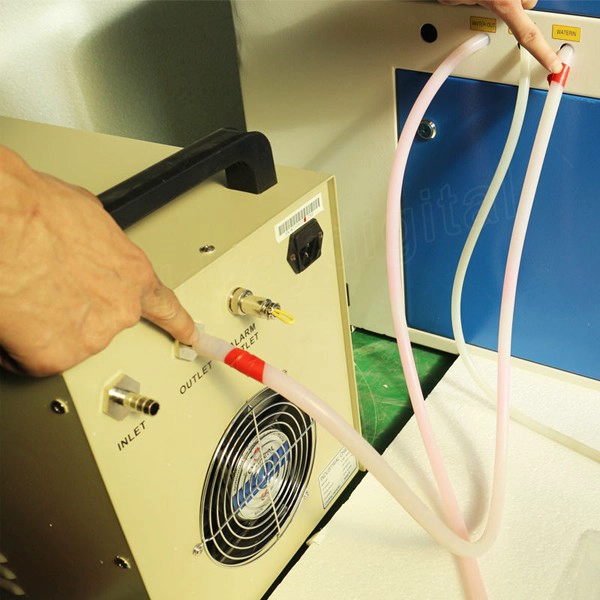 water chiller connection
