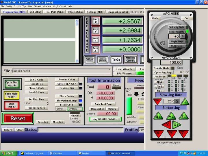 Mach3 software