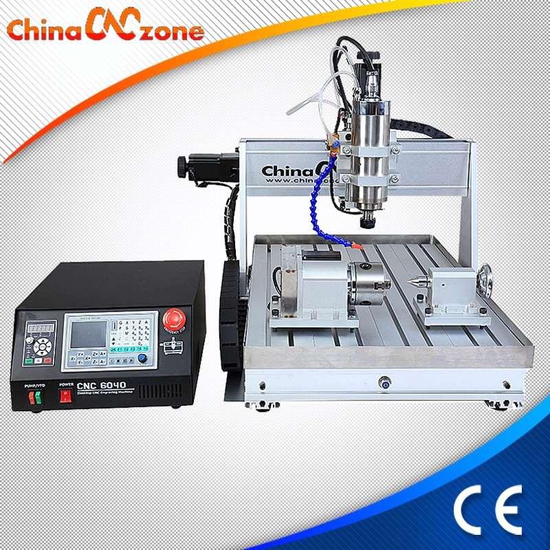 ChinaCNCzone 1500W/2200W CNC 6040 4 Achse Router mit Waschbecken cool System und DSP, Mach3, USB-CNC-Controller für die Auswahl z-Achse 105 mm