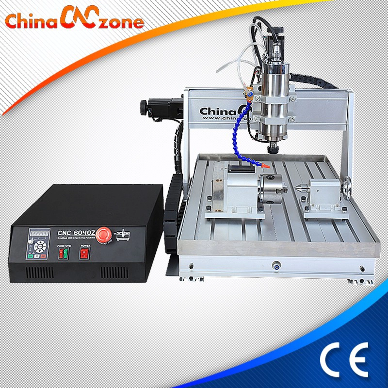 ChinaCNCzone 1500W/2200W CNC 6040 4 Achse Router mit Waschbecken cool System und DSP, Mach3, USB-CNC-Controller für die Auswahl z-Achse 105 mm