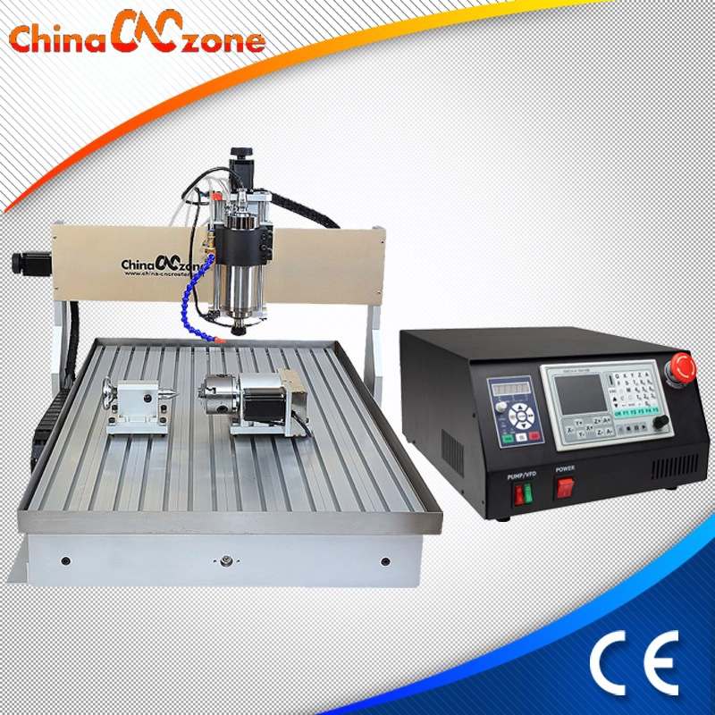 ChinaCNCzone 新しい 6090 cnc ルータ4軸更新水シンククールなシステムと dsp mach3 usb cnc コントローラの選択、価格競争力。