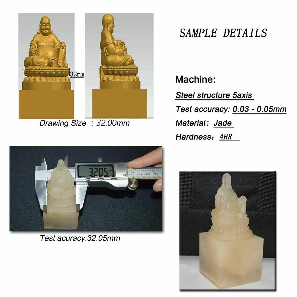 High Precision Mini Metal 5 Axis 3D Cnc Milling Router Machine