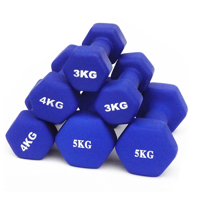 Chine China Fitness Colored Neoprene Dumbbells Pairs Supplier fabricant