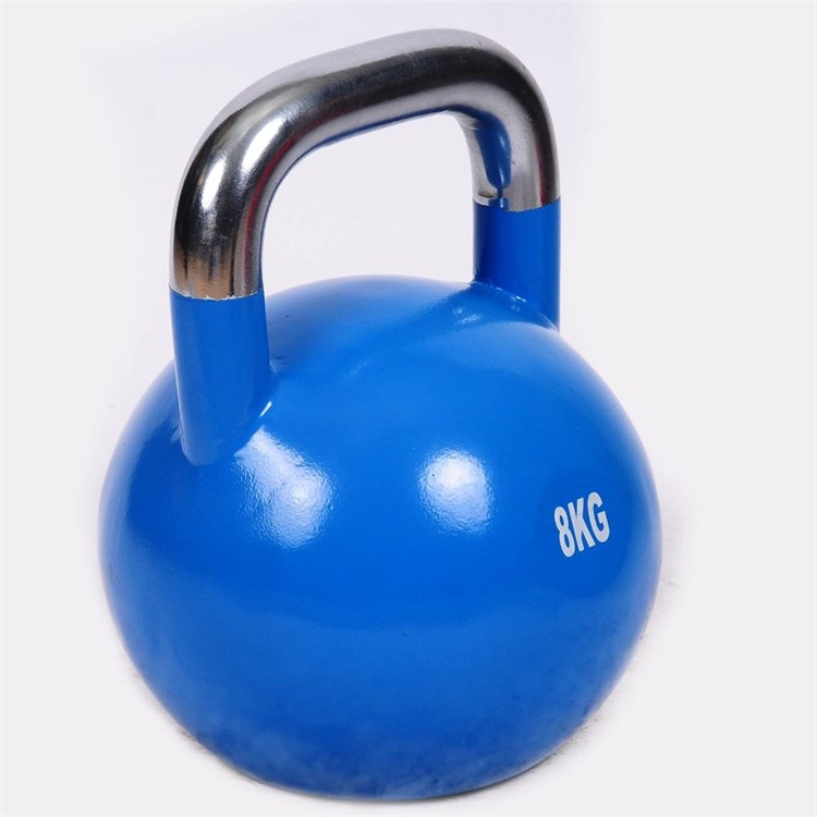 Kiina Pro grade colorful high performance men and women use steel competition kettlebell valmistaja