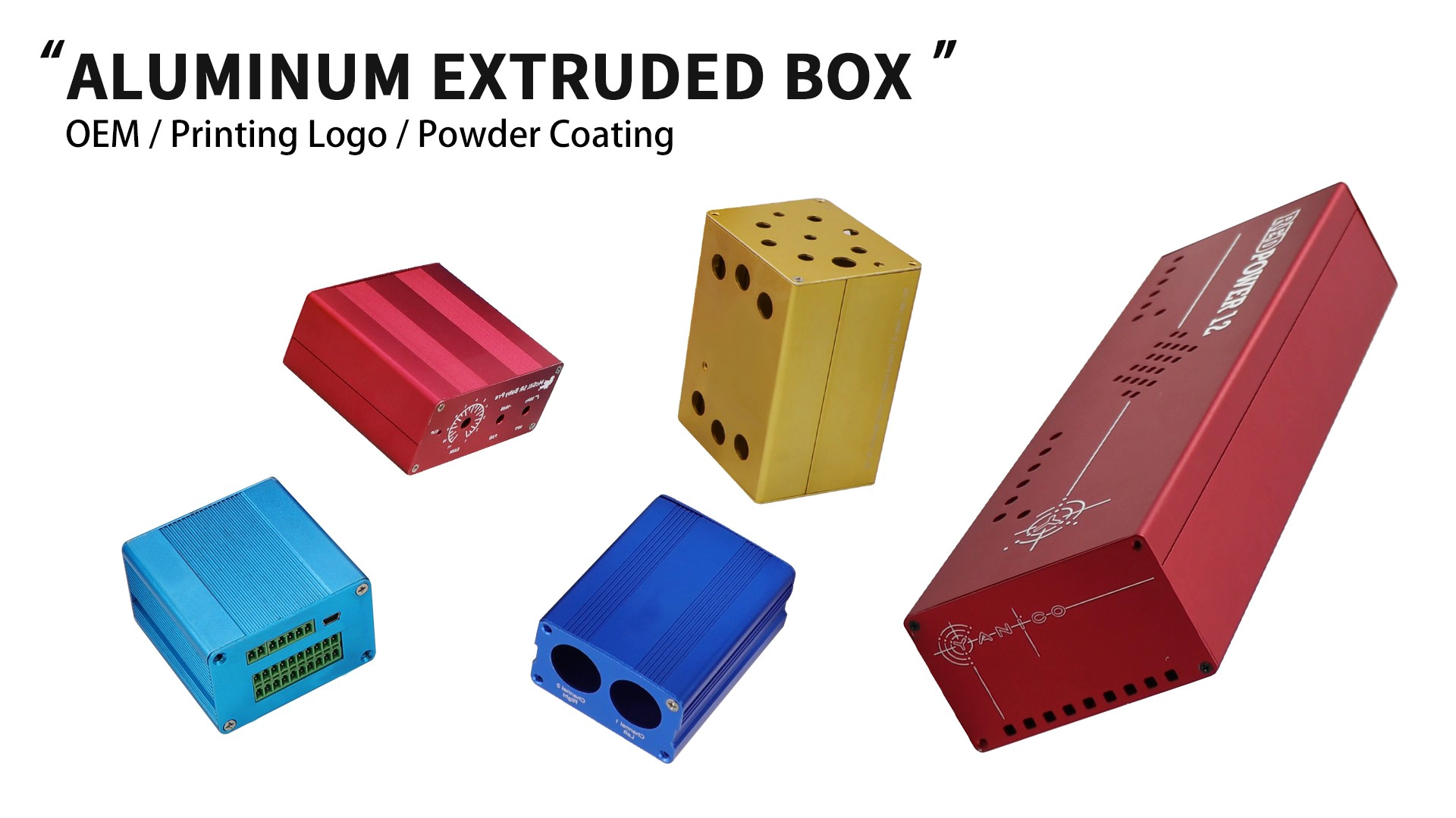 Aluminium geëxtrudeerde doos