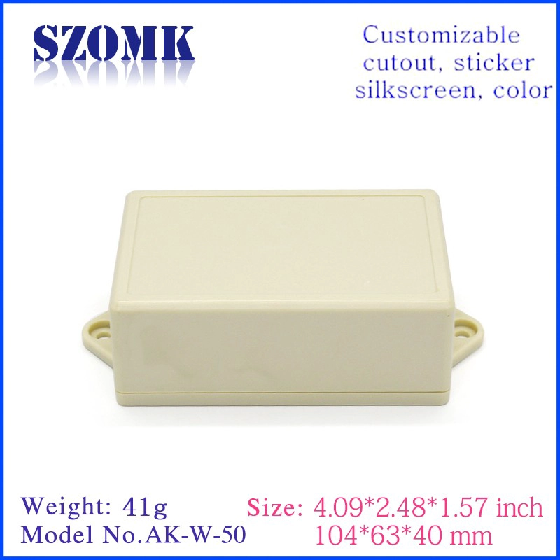 104*63*40mm Wall mounting electronics junction boxes custom plastic instrument enclosures/AK-W-50