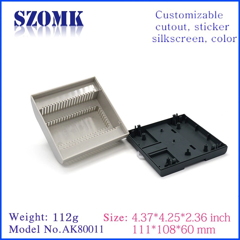 111*108*60mm SZOMK Plastic Enclosure Din Rail Enclosure Electrical ABS PLC Control Switch Box /AK80011