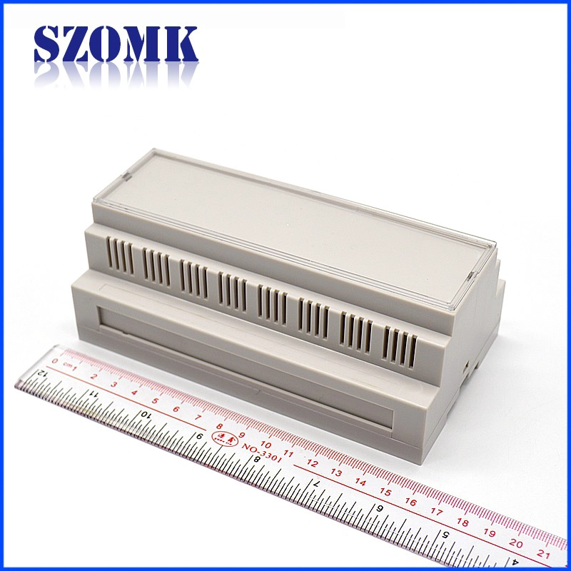 158*87*60mm Din Rail LCD Enclosure SZOMK Plastic Device Housing For Electronics Box/AK-DR-43